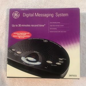 General Electric Answer Machine Digital Messaging System